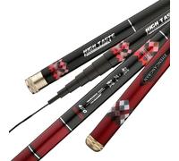 Telescopic Fishing Rod Fishing Pole Fly Fishing Rod Carp Telescopic Rod UltraLight Carbon Fiber Superhard Stream Feeder 3M4M5M6M Fishing Rods(3.6 m)