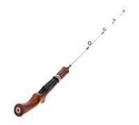 Telescopic Fishing Rod for Winter Ice Fishing, Solid Fiberglass | Wear Resistant Coating, Smooth Outgoing Line, Easy Jigging Control, for Anglers and Travelling Users