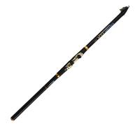 Telescopic Fishing Rod Hard 2.7/3.6/4.5/5.4/6.3Meters Rock Hand Pole Carbon Fiber Telescopic Spinning Fishing Rods Fish Tackle Black/White Fishing Rods(Black,3.6 m)