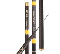 Telescopic Fishing Rod High Carbon Stream Fishing Pole Super Light Hard 3.6m 4.5m 5.4m 6.3m 7.2m 8m Telescopic Rod Hand Freshwater Fishing Rods Summer Fishing Rods(3.6 M and gifts)