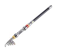 Telescopic Fishing Rod Lightweight Portable Collapsible-Carbon Fiber Travel Fishing Pole Pistol Grip Fishing Rod Bass 2.1/2.7/3.0/3.6m Telescopic Fishing Rod for Saltwater Freshwater(2.1m)