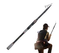 Telescopic Fishing Rod,Retractable Fishing Rod | Extendable Outdoor Fishing Rod - Lightweight Carbon Travel Fishing Rod for Outdoor Fishermen to Catch Big Fish