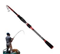Telescopic Fishing Rod, Travel Fishing Rod | Telescopic Casting and Fishing Rods, Short Section Portable Adjustable Sea Fishing Rod for Freshwater Saltwater