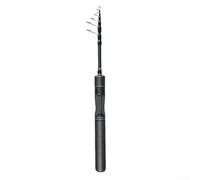 Telescopic Fishing Rod Ultralight with Carbon Fiber Grip and Solid Tip, Designed for Urban River and Stream Fishing with Smooth Line Flow (1.8m)