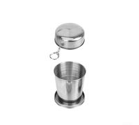 Telescopic Folding Drinking Cup, Made of 304 Stainless Steel, for Coffee, Tea, and Soup (Middle ((75 ml) box)