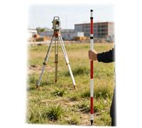 Telescopic Folding Measuring Pole for Land Surveying, Lightweight Rod for Road Work Plumb Checking Tree Height Estimation (200cm/78in)(300cm/117in)