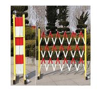 Telescopic FRP Traffic Barrier Mobile Red Post 47x138 Inches Easy to Move Suitable for Metro Use Extendable Tubular Design for Enhanced Safety