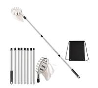 Telescopic Fruit Collection Tool Adjustable 3.3ft to 13ft Handle with Stainless Steel Head for Gathering Pears Oranges in Gardens Multipurpose Fruit Pickers for Farm Garden