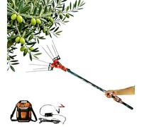 Telescopic Fruit Picker, 175-270cm Handle, High/Low Speeds, 10m Cord for Olives, Cherries, Oak Trees