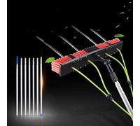 Telescopic Glass Cleaning Brush Kit with Water Supply for Solar Panels, 3-12M Rotating Brush for Caravans, Trucks, Campers, and Buses