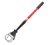 Telescopic Golf Ball Retriever 5 Section Extendable Golf Ball Pick Up Catcher Grabber Tool with Anti Slip PVC Grip for Golfers Training Practice Aluminum Alloy Rod Black Red