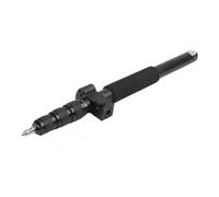 Telescopic GPS Pole, 1.5m Aluminum Alloy Surveying Rod with 5/8" Thread, Dual Locking System for GNSS Receiver, Compass Level Bubble, Black