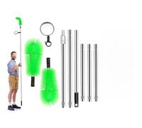 Telescopic Gutter Brush Extendable Gutter Cleaner Tool Plastic Nylon Telescopic Keep gutters Clean Without Clogging Clean gutters from roof (E)