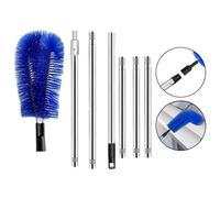 Telescopic Gutter Brush Extendable Gutter Cleaner Tool Plastic Nylon Telescopic Keep gutters Clean Without Clogging Clean gutters from roof (A)