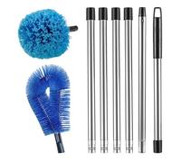 Telescopic Gutter Cleaner - High Reach Leaf Clearing Tool, Bendable Drain Scraper Rod | Long Handle Extension Setup, Roofing Garden Maintenance, Durabless Outdoor Cleaning Gear, Precision Gutter Debri