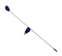 Telescopic Gutter Cleaning Brush, 6-Section Adjustable Handle, 2 Blue Brush Heads, Multi-Angle Tool for Roof Maintenance & Water Drainage Cleanup