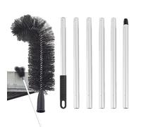 Telescopic Gutter Cleaning Tools, 6 Aluminum Pole Extendable Guard Cleaner Tool, Extendable Gutter Cleaning Brush, Telescopic Gutter Cleaner, Easily Clean Gutters to Leaves & Debris