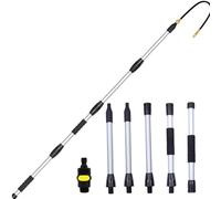 Telescopic Gutter Tools Cleaner-Aluminium Extendable,Gutter Cleaner Pole Water Fed Gutter Drain Drainage Cleaning,Extends from 40cm to 200cm,Suitable for Cleaning Roofs, Cars, Floors and Gaps