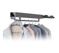 Telescopic Hanging Rod Quiet Rust for Home Use Smooth Sliding Construction for Wardrobe and Closet Arrangement
