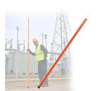 Telescopic Height Measuring Pole - 6m Insulated Epoxy Resin Ruler for Electric Power Distance Measurement in Substations