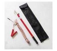 Telescopic High-Voltage Discharge Rod, Insulated Grounding Rod for Resistance Measurement & Discharges, Dual Mode Line Maintenance, 10kV, 1m/39.4in, 2 Sections
