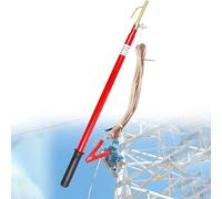 Telescopic High Voltage Discharge Rods, 1 1.5 2 3 M Length Electrician's Insulation Discharge Pole for Factory & Substation(35kV-4.6ft/59.1"/1.5m-3 sections)