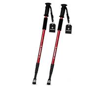 Telescopic Hiking Poles 2 Pack Adjustable Anti-Shock Aluminum Trekking Poles & Walking Sticks 51-110cm for Men & Women.Ideal for Hiking, Walking, Camping (Red)