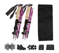 Telescopic Hiking Poles for Adjustable Trekking & Hiking - Lightweight Balance Support, All Terrain Shock-Absorbent Accessories for Seniors, Camping & Backpacking