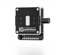 Telescopic IC Chip Glue Removal Station, One-Button Heating 160-250, for Compact 18x21mm Safe Desoldering Plate for Electronics Repair, Black