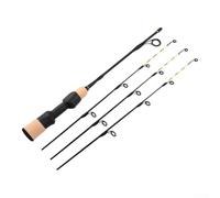 Telescopic Ice Fishing Pole 58cm Lightweight Cork Grip | Carbon fiber body, twin tip design, sensitive bite detection, cork EVA grip, winter ice fishing