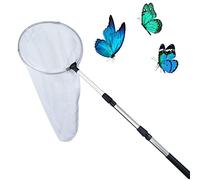 Telescopic Insect and Butterfly Net Catches Insects Bugs Fishing Net with 28cm Ring Handle Extendable to 93cm