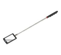 Telescopic Inspection Mirror - Dual LED Lights - 52mm x 83mm Mirror - Extending