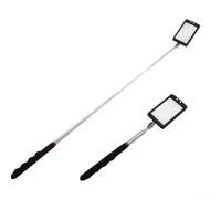 Telescopic Inspection Mirror with Bright LED Lights and 34 Inch Extension for Efficient Under Car Diagnostics and Repairs