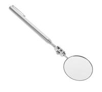 Telescopic Inspection Mirror with LED Light for Vehicle Checks | Metal Build, Adjustable Angle, High-definition Lens, Portable Folding Design, under Car and Pipeline Use