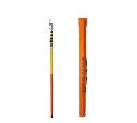 Telescopic Insulated Operating Pole, High Voltage Rescue Hook, Adjustable Hookheads, Fiberglass Safety Hook, 4.5m 4 Sections