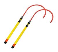 Telescopic Insulated Rescue Body Hook with Pole, Portable Insulation Life-Saving Hook for High Voltage/Power Plant, Spare Emergency Equipment Tool(2 pcs,300cm/9.8ft -3 Section)