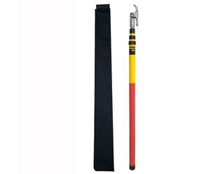 Telescopic Insulated Rescue Hook, Adjustable Angle Hot Stick for High Voltage Electrical Work, Essential Tool for Safety and Efficiency