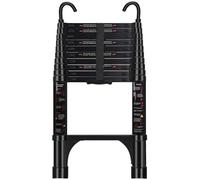 Telescopic Ladder, 3.2M Aluminium Ladders Extendable, Loft Ladder | Portable Folding Ladder with Hooks and Non-Slip Feet, Thickened High-Strength Adjustable Height for Roof Attic Caravans