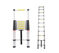 Telescopic Ladder, 3.2m Multi-purpose Aluminium Ladder, Non-Slip Extendable Ladder, Robust Portable Stepladder, for Home/Office/Warehouse/Loft