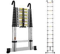 Telescopic Ladder 3.8M Aluminium Extension Extendable Loft Ladder for Roof Loft Caravans RV