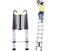 Telescopic Ladder, Multi-Purpose Extendable Ladder 8m 7m 6.2m 6m 5m 4.7m 4m 3.8m 3.2m 2.6m Foldable Extension Telescopic Ladder(2.1m/6.8ft)