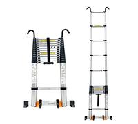 Telescopic Ladder, Multi-Purpose Extendable Ladder 8m 7m 6.2m 6m 5m 4.7m 4m 3.8m 3.2m 2.6m Foldable Extension Telescopic Ladder(5.5m/18ft)