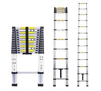 Telescopic Ladder, Multi-Purpose Extendable Ladder Aluminum Telescoping Ladder for RV, 8m/ 7m/ 6.2m/ 5m/ 4m/ 3.8m/ 2.6m Tall, Extension(6.6m/21.6ft)