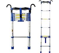 Telescopic Ladder with Hooks, 8m/ 7m/ 6m/ 5m/ 4m/ 3m/ 2m/ 1m Tall Aluminum Telescoping Ladders, Extension Ladder for Home/Attic/RV/Outdoor/Roof (Size : 1.8m/5.9ft)