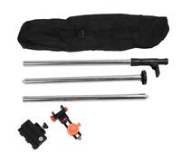 Telescopic Level Mounting Pole 7.87FT Adjustable Aluminum Alloy Rod | Effortless fine tuning installation support for levels cameras and projectors with 6mm and 15.2mm interfaces