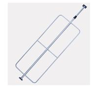 Telescopic Load Bar with Guardrail & Non-Slip Pad, Steel Cargo Bar for Pickup Truck, Box Truck, Container, Heavy-Duty Cargo Stabilizer Bar Adjustable Length