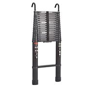 Telescopic Loft Ladder 20.3ft/6.5m with Detachable Hook Extendable Aluminum Ladder 150kg Capacity for Mulit Purpose Max Capacity up to 150kg EN131 Certified