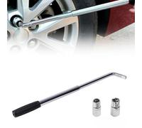 Telescopic Lug Wrench 17-23mm, Chrome Vanadium Socket Set, Extendable Torque Tool for Car Truck Tyre Wheel Nut Replacement Work