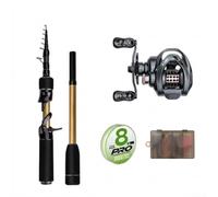 Telescopic Lure Rod 1.98m Carbon Fiber Travel | High-modulus carbon fiber, robust backbone strength, responsive sensitivity for aggressive strikes