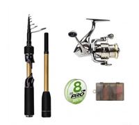 Telescopic Lure Rod 1.98m Carbon Fiber Travel | High-modulus carbon fiber, robust backbone strength, responsive sensitivity for aggressive strikes